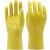 东亚028棉毛浸塑手套黄色PVC浸胶耐油耐酸碱腐蚀电镀防水劳保手套 XL 黄色 5双028