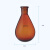 棕色茄型瓶高硼硅旋蒸瓶24#29#磨口旋转蒸发仪用茄形烧瓶50 100 250 500 1000 2 100ml*19