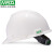 梅思安免费印字 MSA梅思安领导安全帽工地男施工国标加厚夏季透气头盔白色监理定制LOGO 白色-标准型ABS一指键