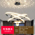 梵季（Fanji） 客厅吊灯现代简约灯饰网红轻奢北欧吊灯具新中式美式卧室餐厅灯 黑色3圈3球（40+60+80）+调光