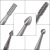 2.35mm柄牙机用钨钢核雕蛋雕菩提象牙果钻头直牙车针球针雕刻铣刀 6只装2.35mm柄微雕刀1.4mm