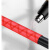 玛仕福 花纹热缩管绝缘套管防滑手把彩色把手杆套2倍收缩 红色 内直径35mm/1米
