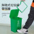 鲁识15升分类脚踩垃圾桶厨房带盖小号卫生间客厅创意垃圾桶 15升分类DB桶+内桶(绿色)