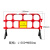 塑料胶马护栏移动市政交通道路施工隔离围栏防护拦临时施工围挡水马护栏 长1350*高850mm红色/3kg