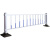 中诺九城市政道路护栏 市区公路人行道护栏 交通设施栏杆安全防护隔离围栏 单加立柱0.8米高 基础款立柱0.7mm厚护栏0.5mm厚