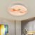 LOCKZI灯具大全2023款客厅卧室灯餐厅灯5D喷画LED圆形吸顶灯节能阳台灯 双环 家和 直径40厘米48瓦三色变光