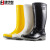 集华世 工业雨靴耐磨防滑长筒雨鞋【黄色】JHS-1590