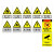 洛港 警告标牌 11张 长40x高50cm 安全标识牌警示牌指示牌全套危险废物管理制度牌禁止吸烟施工现场制度牌