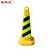 圣极光反光锥施工警示柱安全防护路障锥黄色条纹款G2667可定制1个