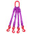 成套起重吊装工具柔性吊装带尼龙绳行车吊车组合索具吊绳吊具 三腿2吨2米(柔性成套)
