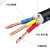 电源线阻燃护套监控软电缆RVV4*1.0平方 100米