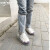 一次性鞋套防水雨天加厚长筒养殖场靴套防滑户外漂流耐磨塑料脚套 透明橡皮筋款（50只）