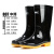 回力 雨鞋防护塑胶雨鞋807高筒中筒防水防滑耐磨水靴 黑色-中筒 41码