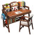 仙僖俫 实木书桌书架一体简约家用学生卧室小户型升降学习桌子