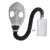 沁度防毒面具长管呼吸器化工全面罩橡胶滤毒罐导气管 面具+0.5米管+1号罐P-B-3
