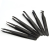 耐高温碳纤维塑料镊子尖头平头弯头圆头宽口维修镊子工厂专用工具 黑色-10支装（93302-细尖头）
