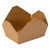 金诗洛 K5477 (50个)牛皮纸餐盒 外卖打包餐盒快餐轻食沙拉盒 8号1400ml