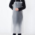 华盾 PVC防水围裙透明加厚耐酸碱厨房餐厅防油污劳保围裙 10条