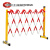 可移动绝缘施工围栏 工地电力安全玻璃钢圆管伸缩围栏 隔离带围挡 升级款红白/黑黄管式1.2*6米