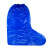 一次性pe塑料防雨防水鞋套雨天鞋套养殖场鞋套防护鞋套养殖场鞋套 蓝色皮筋款50*39cm/18g