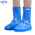 防水雨鞋套防滑硅胶下雨天雨鞋套男女加厚高筒防雨靴套雪批发  B 003蓝色