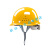 御舵安全帽男工地国标加厚ABS透气施工防护头盔玻璃钢领导定制可印字 黄色ABS旋钮