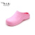 依天使手术鞋防滑全包头无孔手术室拖鞋防水实验鞋EVA安全鞋防护 粉红色 XL(40-41)