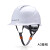 德威狮安全帽工地国标透气工作帽施工劳保电力工程建筑冬季棉安全帽 A3白色旋钮帽衬