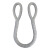 贝傅特 两头扣起重吊绳 耐磨圆环形尼龙编织吊装吊带绳工业索具 5吨3米 