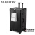 VLDOLIYA行李箱男女新款铝框拉杆箱男万向轮30英寸出国大容量超大号旅行箱 黑色 亚光黑 20寸