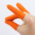 赛拓（SANTO）乳胶手指套 防滑手指套 防护指套 防尘电子作业电子厂指套加厚耐磨劳保手套一次性手套 【2010】橙色(100只)