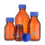 SIMAX大口方形蓝盖瓶GL80广口玻璃试剂瓶500/1000/2000ml密封罐 棕色500ml 大口方形