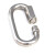 海斯迪克 HKCL-704 不锈钢快速接环钢丝绳配件锁扣登山保险扣链条扣锁 M14(承重1200kg)