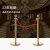 礼宾杆礼宾柱 挂绳围栏一米线护栏围栏杆银行酒店机场隔离警戒线 配件-伸缩头红色5m