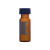 1.5ml透明/棕色进样瓶液相气相色谱玻璃样品瓶进样小瓶取样瓶样品 棕色无刻度(瓶+盖垫)实心盖