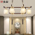 长裕现代简约新中式茶室吊灯大气餐厅灯创意全铜实木长方形书房卧室灯