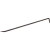 黍鱼空心撬棍特种钢撬杠扁头撬棒木工拆模神器木工撬棍拆木模撬棒拆柱 空心0.8米(螺纹钢)
