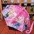 琉滋儿童雨伞幼儿园3-6岁爱莎公主小学生自动冰雪可爱卡通防晒安全伞 冰雪桃花（黑胶波浪边大号）