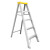 兴航发 XHF-LDCR3 铝合金单侧人字梯3米 10步铝合金折叠梯子工具盒梯子1.2米-3米规格承重100KG加厚工程梯