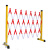 CH伸缩管式安全围栏可移动式带侧轮 便携式玻璃钢材质防护围栏  长2.5米  高1.2米  严格  黄黑  红白 可选 