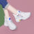 乔骏晟女鞋韩版学生增高鞋潮流女士运动鞋一件松糕鞋 FD-7白色 35
