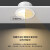 拉伯塔ip65防水筒灯浴室led嵌入式防潮防雾厨房卫生间厕所深杯防眩孔灯 12W-全光谱白黑防水筒灯 中性光