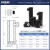 光学接杆支架光学实验立柱不锈钢接杆直径12.7mm支撑架光学升降杆支座精密可调升降高度调节器 ZGW-05-2高度50.8mm（不带底座）