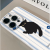 DISNEYins简约小清新条纹黑猫适用于华为菲林oppo壳苹果13新iPhone14/12/11promax手机壳真我红米小米13p QJD0986条纹猫 OPPO A3s