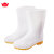 金宝源 28CM单里白色雨鞋40码 防滑耐油食品厂厨师卫生食品靴