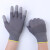 12双装灰色白手套劳保pu尼龙浸涂指涂层纱线薄款防滑耐脏透气 灰色涂指(12双) 小号S