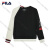 斐乐（FILA）FILA x MIHARA男子套头卫衣秋新款时尚基础圆领休闲上衣 正黑色-BK 175_96A_L