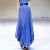 万派摩欧美时尚女神范套装女2024夏季气质修身衬衫半身两 蓝色(套装) S【建议斤以下】