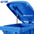 希万辉 脚踏120L蓝色 新国标北京环卫带盖分类垃圾桶脚踏式果皮箱XWH0001