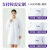 聚琅嘉 白大褂男女医生护士服医院化学实验室工作服 女款修身纽扣袖(优质棉) XL